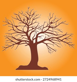  árboles y ramas sin hojas, Árbol viejo seco ramas de árbol vacías árbol otoño Clima