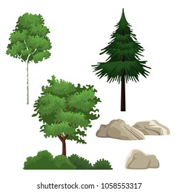 Trees and bushes