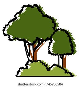 Trees and bushes