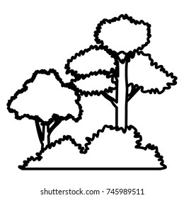 Trees and bushes