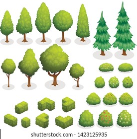 
Trees, bushes, flowers, garden, plant