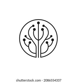 trees by forming neural concepts of technology, logo design inspiration  