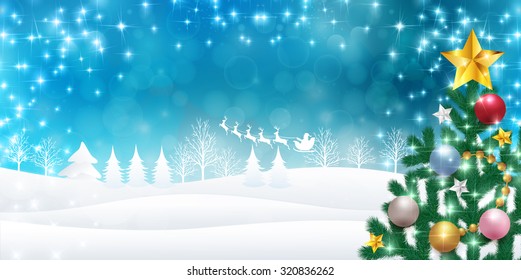 Trees of Christmas Santa 