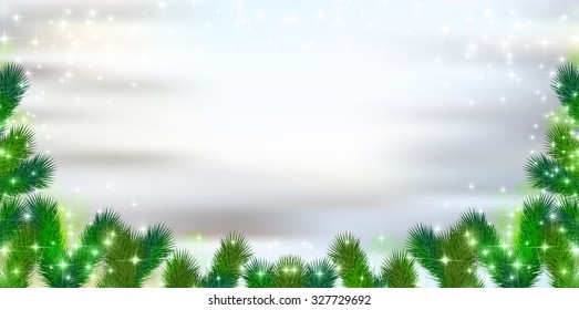 Trees of Christmas snow fir