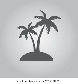 trees coconut icon. Vector