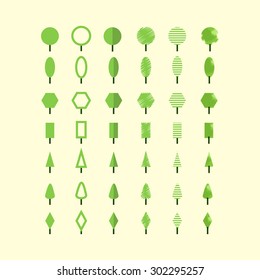 Trees Collection Icons set