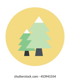 Trees Colored Vector Icon