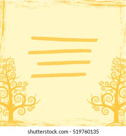 Trees cover abstraction vector EPS 10