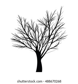 Trees with dead branches