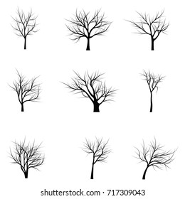 Trees with dead branches