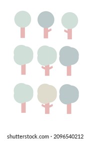 trees with fimenine style simple it's match with your projects