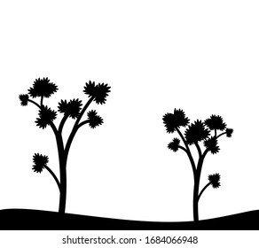 trees forest background icon, black and white color