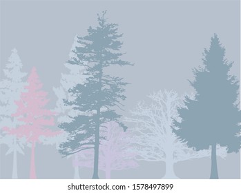 trees forest background silhouette picture