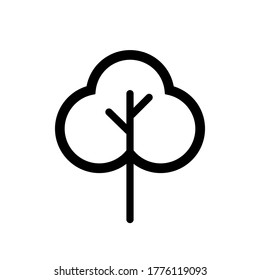 Árboles, bosque, conjunto de iconos de planta