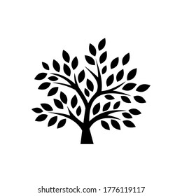 Simple Tree Decor Silhouette Vector Image Stock Vector (Royalty Free ...