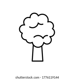 Trees, forest, plant icon set