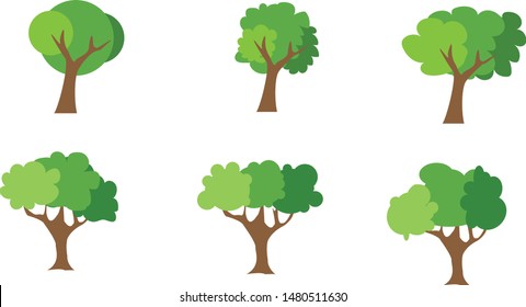 Trees forest simple plant icon.