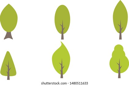 Trees forest simple plant icon.