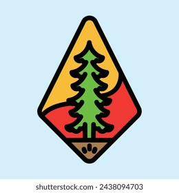 Trees graphic illustration vector art t-shirt design