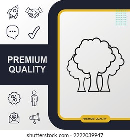 Trees icon graphic element. Modern design.