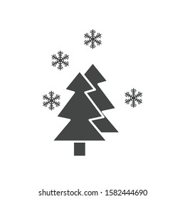 Trees icon isolated on white background. Fir symbol modern, simple, vector, icon for website design, mobile app, ui. Vector Illustration
