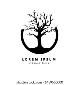 Trees icon. trees logo on white background