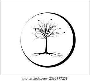 trees icon logo and t shart design