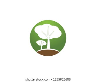 Trees icon logo template