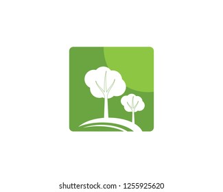 Trees icon logo template
