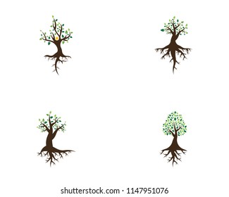 Trees icon logo vector illustration