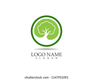Trees icon logo vector illustration