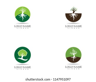 Trees icon logo vector illustration