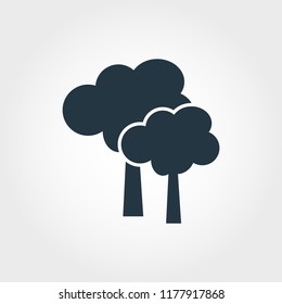 Trees icon. Monochrome style design from collection. UI. Pixel perfect simple pictogram trees icon. Web design, apps, software, print usage.