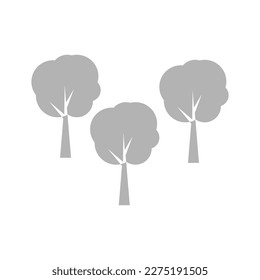 trees icon on a white background, vector illustration
