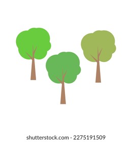 trees icon on a white background, vector illustration