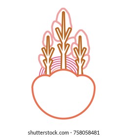 trees icon over white background vector illustration
