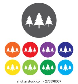 Trees Icon Set