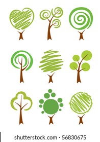 Trees Icon set