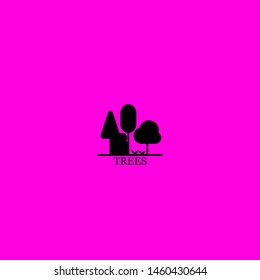 trees icon sign signifier vector