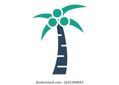 Trees icon. solid icon style. icon related to orchards. agriculture elements vector illustration