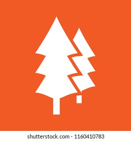 Trees icon, stock vector illustration, EPS10.