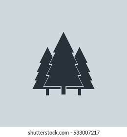 Trees Icon, Vector