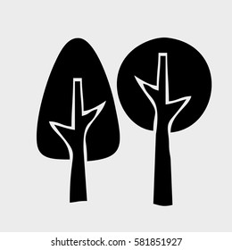 trees icon vector