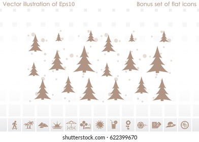 trees icon vector illustration
