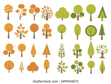 Trees Icon vector illustration on white