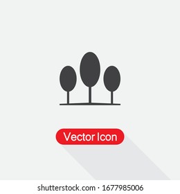 Ilustración vectorial de iconos de árboles Eps10
