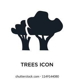 Trees icon vector isolated on white background for your web and mobile app design, Trees logo concept