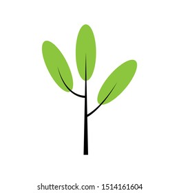 Trees Icon Vector Logo Illustration Template Design - Eps 10