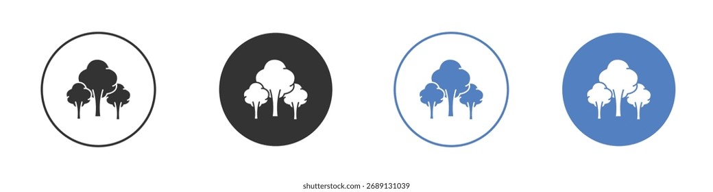 Trees icon vector. Logo Template illustration design