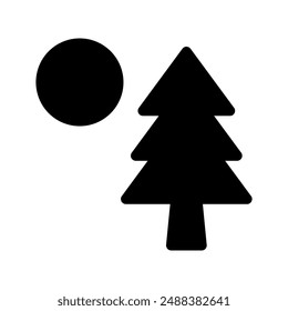 Trees Icon Vector Symbol Design Illustration